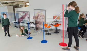 young people learning in the Thurso Newton Room