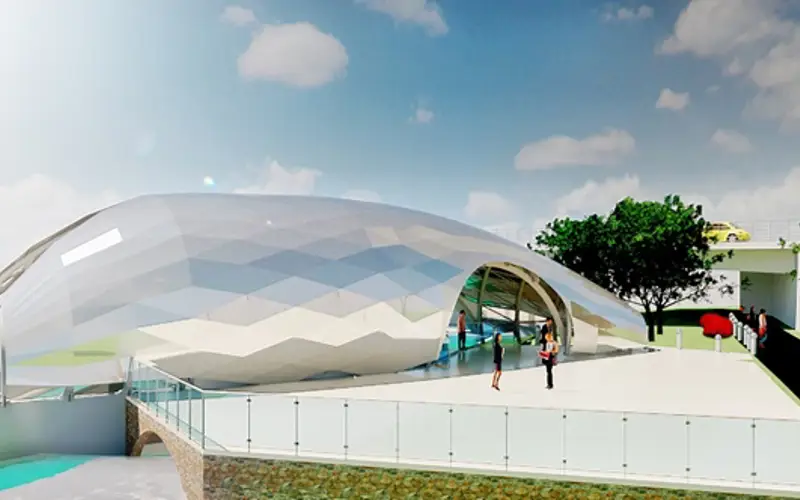 Artists impression of new River Ness Hydro scheme
